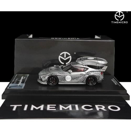 TimeMicro 1:64 Toyota Supra Silver /Pink Pig Diecast Model Car