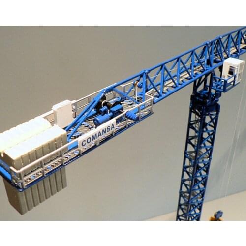1/87 Scale Metal Alloy Heavy Tower Crane Libra Tower diecast Crane construction model fans collections home decoration display