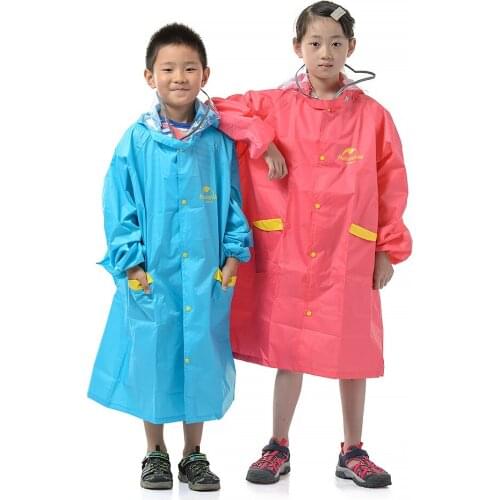 Fashion Girls Hooded Raincoat Kids Outdoor Raincoat Kid Poncho Reflective Rain Coat Girls Rain Poncho