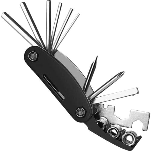 Bike Bicycle Tools Repairing Set 16 In 1 Bike Repair Tool Kit Wrench Screwdriver Chain Carbon steel bicycle Multifunction Tool