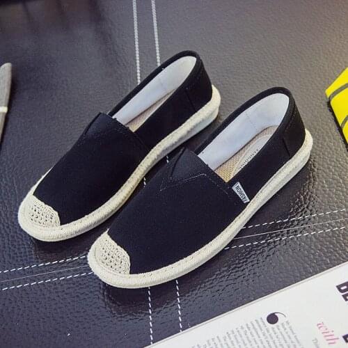 Summer New Style Korean Style Canvas Womens Shoes Comfortable And All-Match Flat Casual Shoes One-Step Lazy Shoes