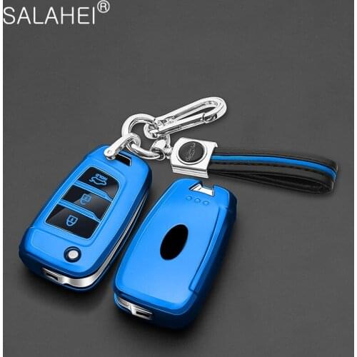 New TPU Car Remote Key Case Cover Shell For Hyundai Elantra Solaris 2017 Santa Fe Verna Tucson i35 i40 Genesis Fe Accessories