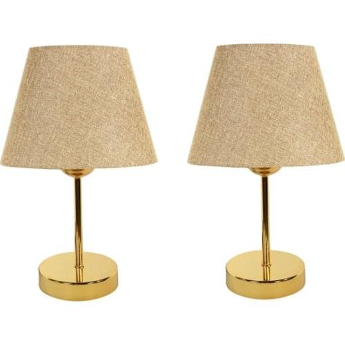 New Best Metal Flip Dual Lampshade Table Lamp Gold Kumbeji Lampshade