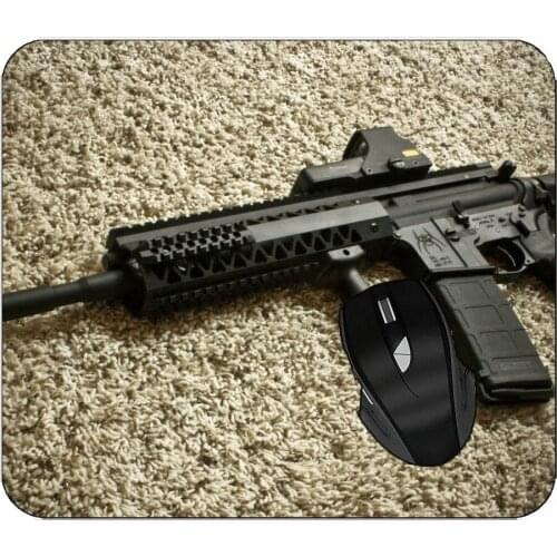 Office Mouse Pad Weapon Assault Rifle Sand Mouse Pad With Stitched Edges