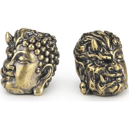 Pendants Knife Beads Good And Evil Brass Copper Paracord Beads Umbrella Rope Cord Lanyard