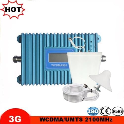 3G Repeater Amplifier WCDMA 2100MHz Signal Booster 2100 LTE Band 1 with LCD Display Mobile Phone Signal Repeater