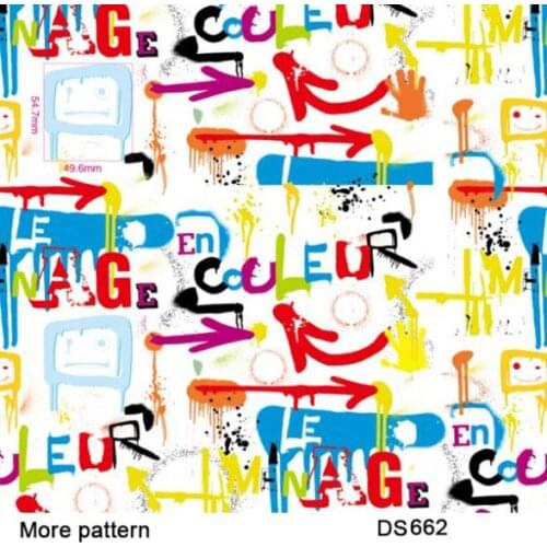 PS009 Printing Materials 50 square Width 1m cartoon pattern water transfer film