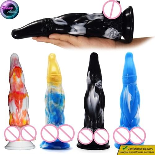 YOCY 25cm Large Silicone Dragon Dildo Monster Penis Women Sex Toys Masturbator Lesbian Pussy Gay Prostate Masturbation Anal Plug