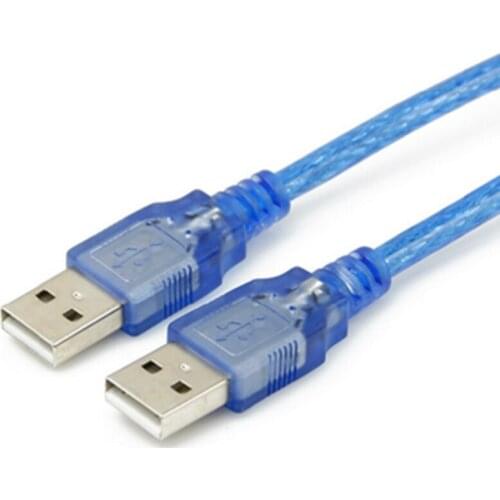 Life time USB 2.0 A Male To Male Extension Connector Adapter Cable blue usb NEW
