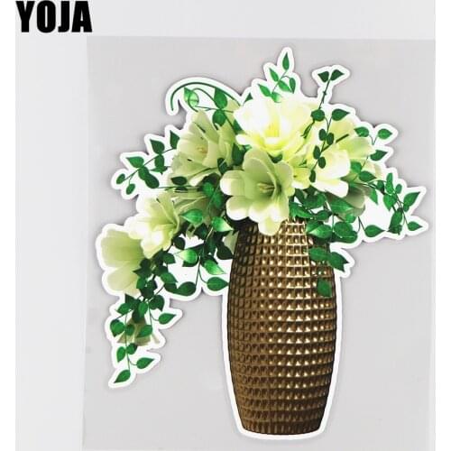 YOJA 16.1×19.1CM Fashion Bouquet Door Decoration Car Sticker Personality Modification Accessories 19B-0049