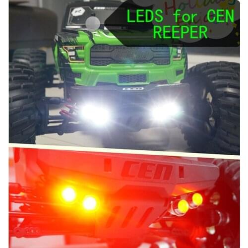 Rc car spare part LED front lamp tail light with bracket for 1/7 CEN REEPER