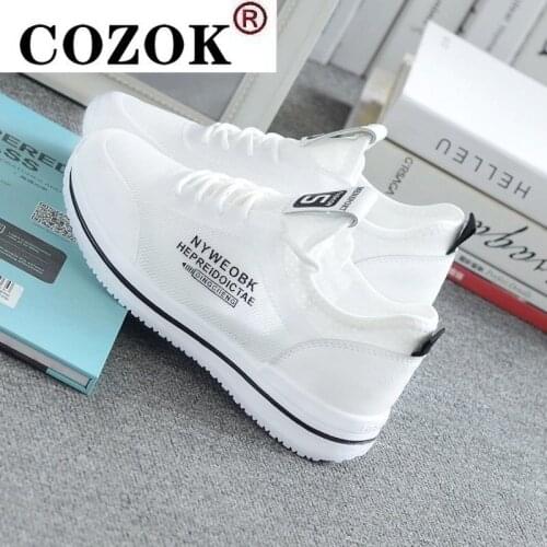 2022 Spring Women Vulcanized Shoes Lace Up Round Head Light Breathable Women Casual Shoes Low-heeled Fashion White Sneakers