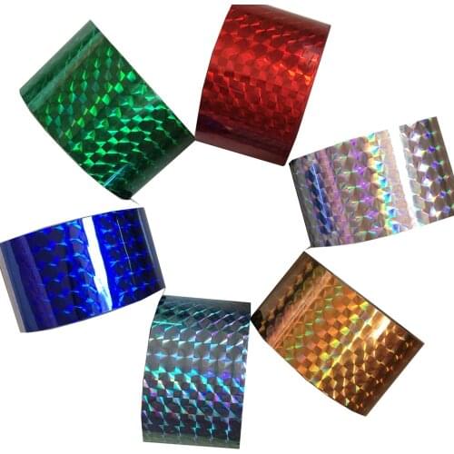 1Roll Nail Foil Nail Sticker Holographic Star DIY Nail Art Transfer Foil Stickers Gold Red 4cm*120m Adhesive Decals Laser Decor