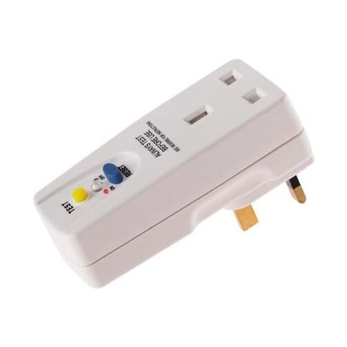 13A 240V 3 Pins UK Plug GFCI Leakage Protection Safety RCD Socket Adaptor Home Circuit Breaker Cutout Power Trip Switch