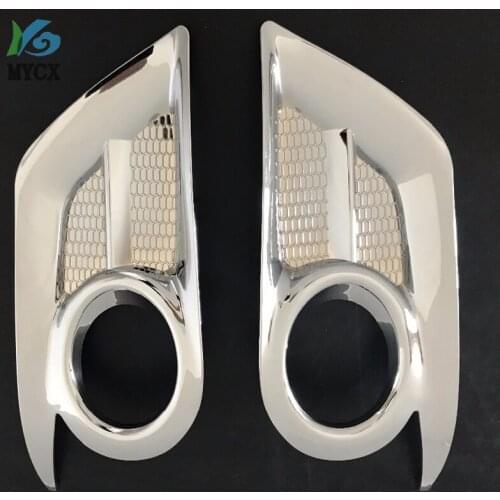2pcs Chrome For Toyota Hilux Accessories ABS Fog Light Cover For Toyota Hilux Vigo 2012 2013 2014 car-styling Parts
