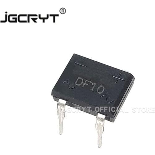 50Unids/lote In-line rectifier stack DF10 can replace DF06 square bridge silicon bridge rectifier single-phase rectifier bridge