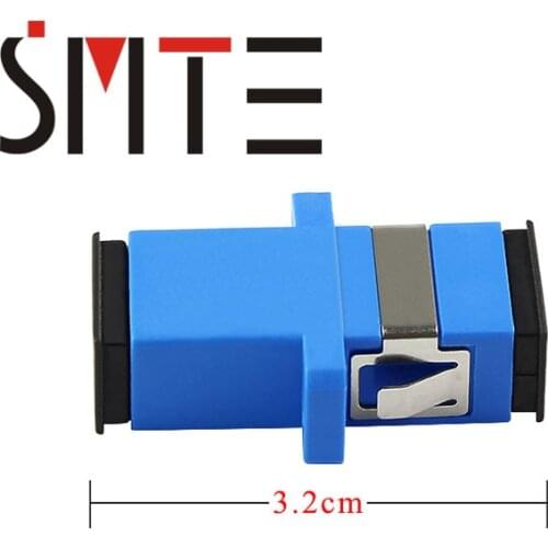 50pcs/lot SC/UPC fiber optic adapter single mode SC UPC connector optical fiber adaptor 1200nm to 1600nm