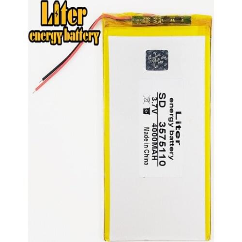 3575110 Tablet battery capacity 3.7V 4000mA Universal Li-ion battery for tablet pc 7 inch 8 inch 9inch