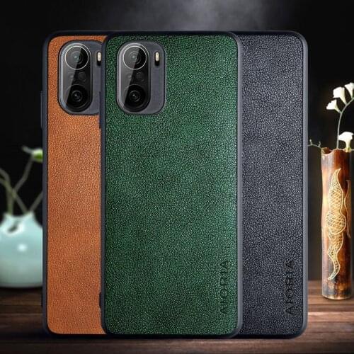 Anti-Dust Leather Back Cover for Xiaomi POCO F3 5G X3 NFC Pocophone X3 Pro 3F POCOF3 Slim Thin Mobile Phone Case
