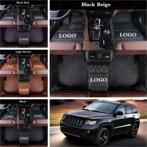 Car Floor Mats Auto Foot Mat for Jeep Renegade Wrangler Patriot Grand Cherokee Commander Compass Leather Auto Carpet Cover