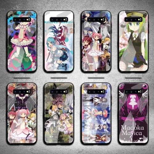 Puella Magi Madoka Magica Phone Case Tempered Glass For Samsung S20 Plus S7 S8 S9 S10 Plus Note 8 9 10 Plus
