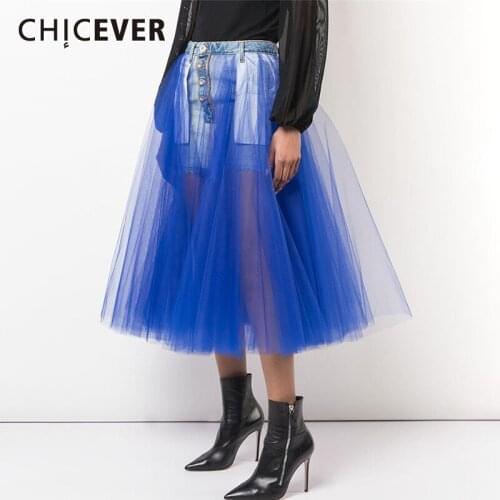 CHICEVER High Waist Skirts For Women