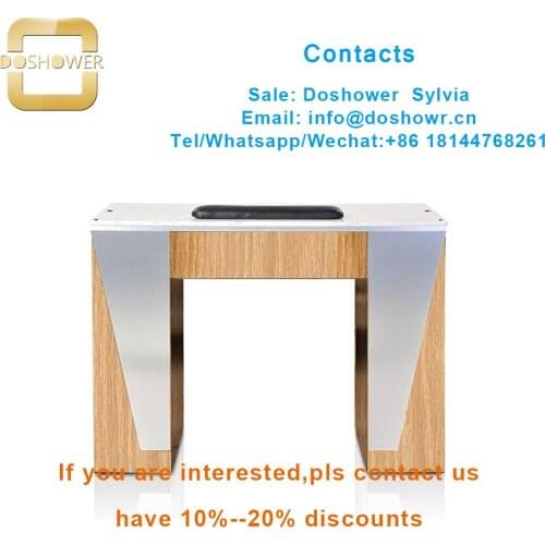 DS-W18111-A marble manicure table of wooden nail table manicure table for manicure chair and nail table