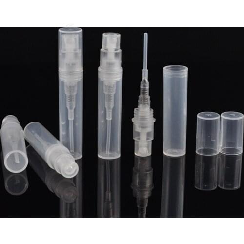 MUB - 3ml (50pcs/lot) Portable Refillable Spray Pump Bottle For Traveler Mini Plastic Perfume Bottles Atomizer