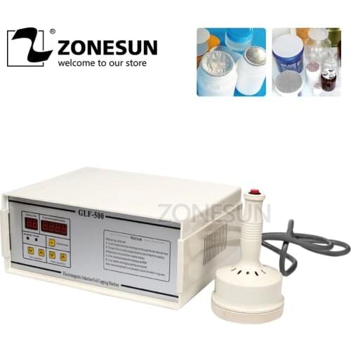 ZONESUN GLF-500 Aluminum Foil Sealing Machine Plastic Bottle Sealing Machine Induction Drag Bottle S Packing Machine