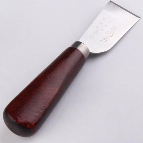 Leather Craft Home Decoration Tools Leather Cutting Stainless Steel Knife Craft Tool Wooden Handle High Quality