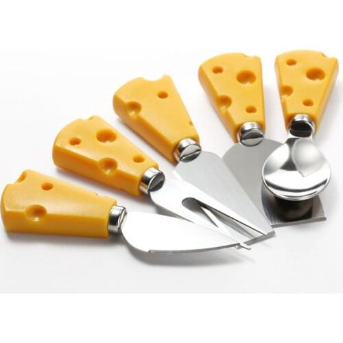 Cute Cheese Cake Western Cutlery Set Creative Stainless Steel Portable Cutlery Set eco friendly spoon dining table set