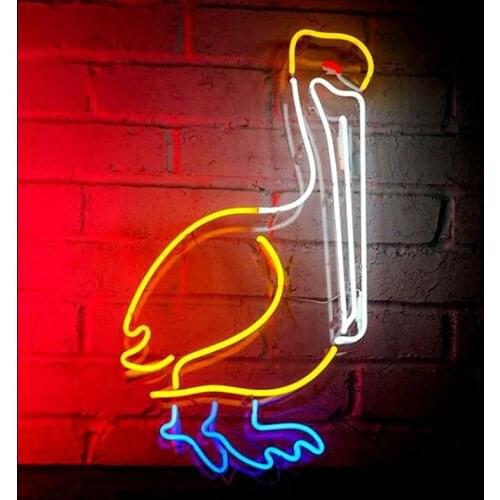 Neon Sign Bird Beer Bar Room light Neon Wall Sign Window Display Lamp Enseigne Lumineuse Decorate Home Handmade Real glass TUBE