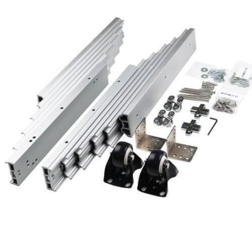 Invisible Folding Table Guide Rail Multifunctional Flat Push Telescopic Pull Hidden Cabinet Dining Table Hardware Rail