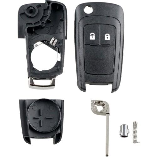 New 2 Buttons Folding Car Key Shell Remote Flip Key Fob Case ForOpel Vauxhall Astra H Insignia J Vectra C Corsa D Zafira G