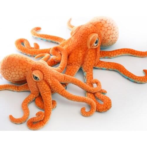 55cm New Giant Simulated octopus Stuffed Toy High Quality lifelike Stuffed Sea Animal Doll Plush toys for Children Boy Gift M128