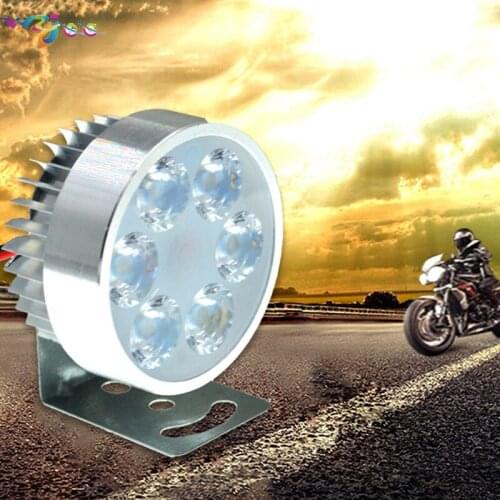 WzjooNew 8w Motorcycle Light Headlight Assembly Universal Scooter Fog Spot light waterproof Electric car DRL Lamp External Light