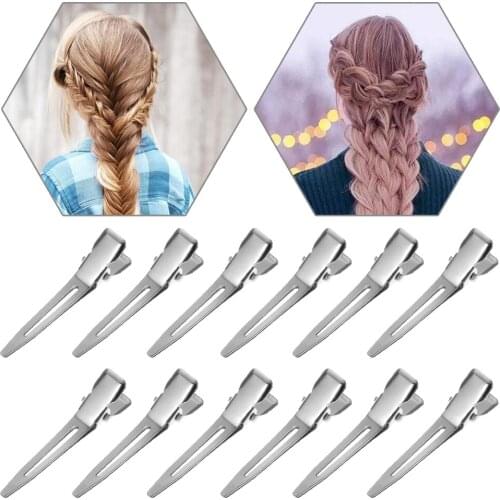 6/12Pcs Professional Ladies Salon Curl Hair Clip Fixed hair No Bend Hairclip Makeup Hair Clamp Hairdressing Styling Tool