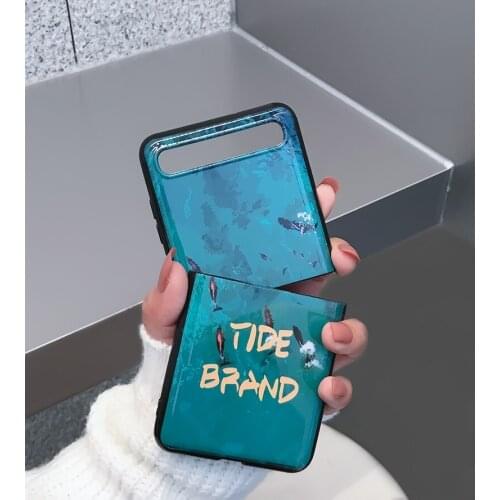 Transparent colors are available for Samsung Galaxy Z Flip 5G phone case sm-f7070 stylish fall-proof ZFlip f7000 folding zf case