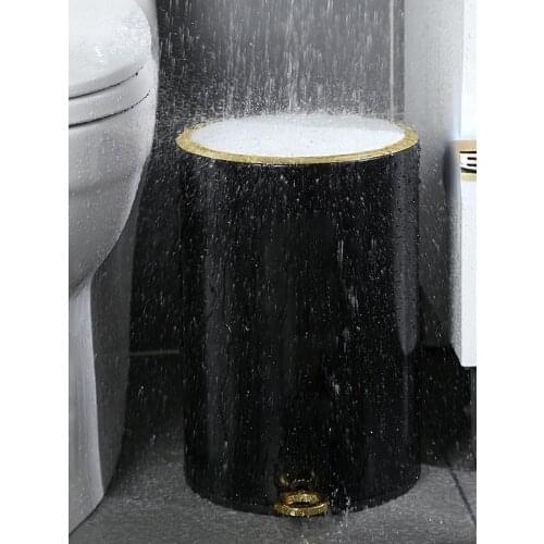 Nordic Bedroom Trash Bin Kitchen Luxury Trash Can Creativity Living Room Fashion Rangement Cuisine Kitchen Storage BC50LJT