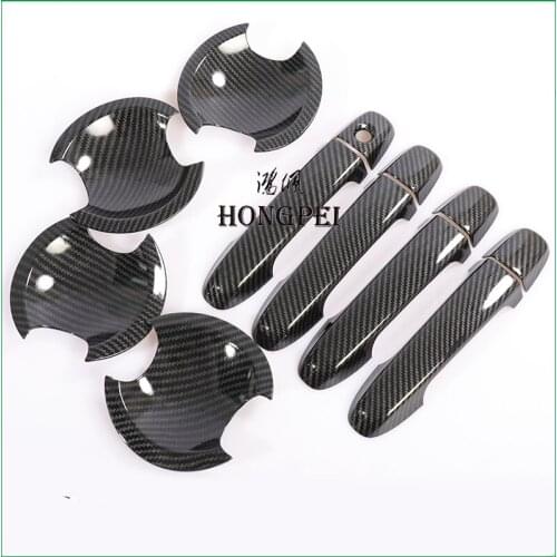 Car Styling ABS DOOR HANDLE BOWL COVER CAP STICKER TRIM MOLDING For Toyota Camry 2012-2016 V50 V55 Sedan EU Model