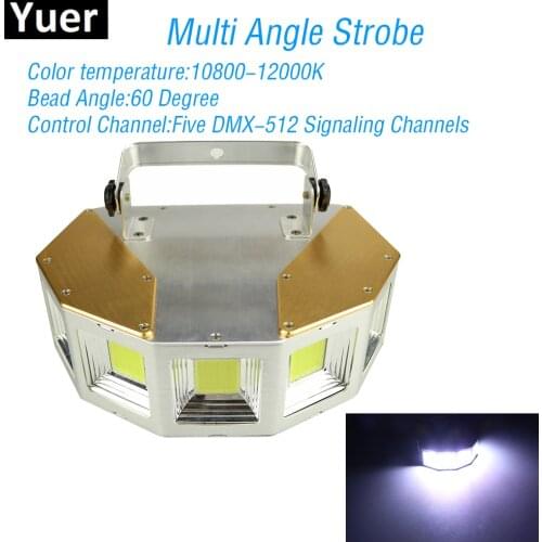 New Disco Light 150W Multi Angle 1-30Hz Stroboscope DMX512 Sound Activated Control DJ Wedding Party Light Stage Strobe Lighting