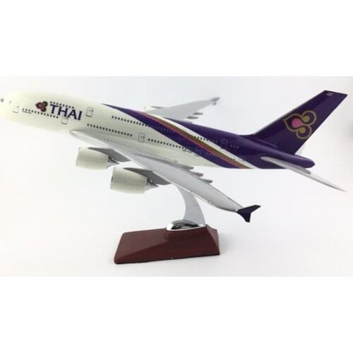 THAI AIRLINERS 45-47CM A380 THAI AIRLINES MODEL PLANE AIRCRAFT TOYS FOR CHILDREN BIRTHDAY GIFTS ORNAMENT