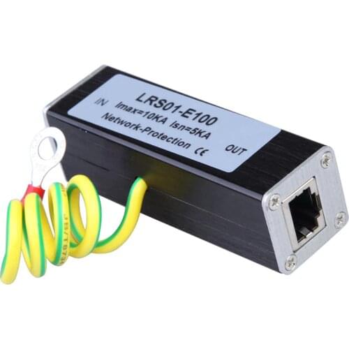 Extension Line to Ground SPD Network Surge Protector Thunder Arrester RJ-45 Lightning Office Meeting Security Protection System