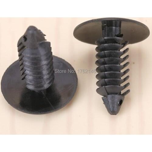 500PCS High Quality Black Nylon Clip Rivets Fastener 8mm Hole for Chrysler 200 300 Dodge Challenger Dart Grand Caravan
