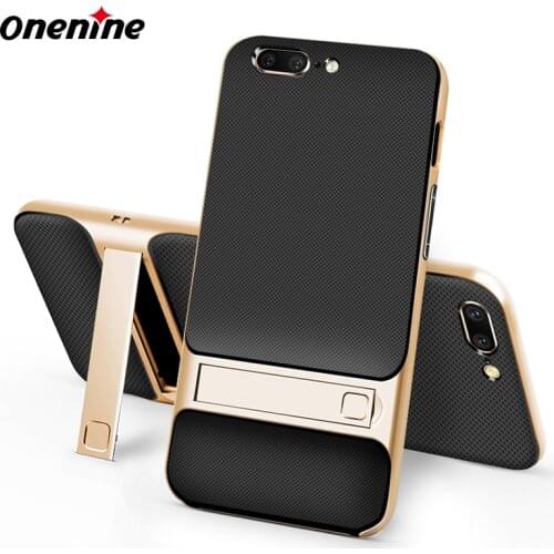 Full Protective Silicone Phone Case for Oneplus 5 A5000 5T 3D Hybrid Stand Back Cover Oneplus5T One Plus Five 2017 Slim Thin Bag