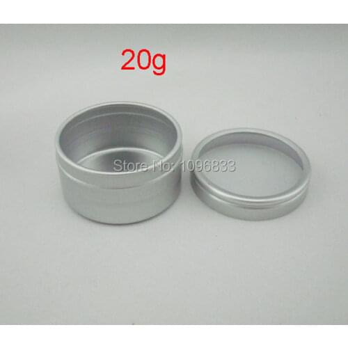 20G Aluminum Jar with Window Cap, Metal Packing Box, 20ML Aluminum Jar, Empty Packing Tins, 100pcs/Lot