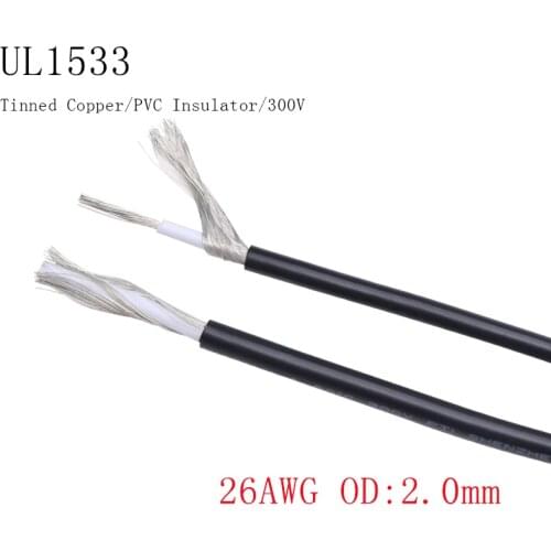 26AWG UL1533 Shielded Wire Signal Cable Channel Audio 1 Single Core Electronic Headphone Copper Anti-interference Shielding Wire