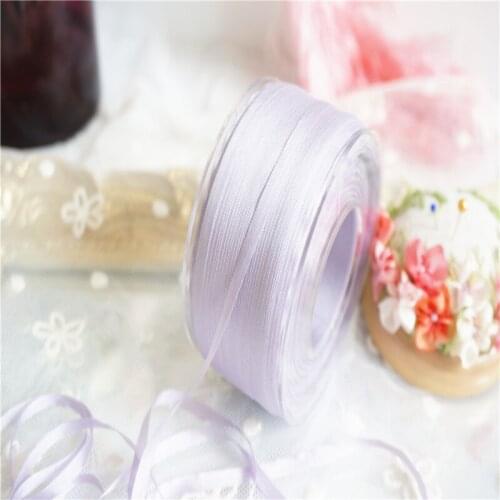 4mmx10m/roll ins style wedding ribbon 100% pure silk embroidery ribbon thin taffeta silk edge ribbon Anya Ribbon Handcraft