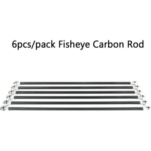 6pcs/pack 5mm*3mm*201mm Parallel Manipulator Fisheye Carbon Rod kits for Kossel Delta 3D Printer Parts 3D Printer Accessories