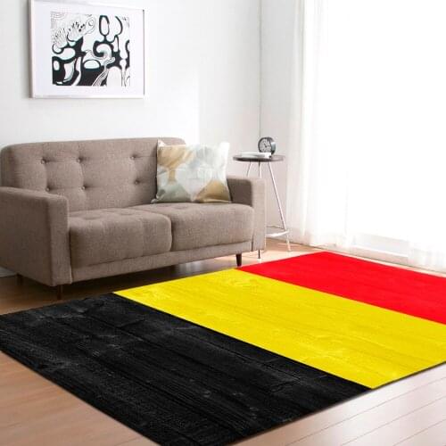 Nordic Style Large Living Room Carpets Soft Flannel National Flag Tea Table Area Rugs Kids Crawling Play Mat Rug and Carpet